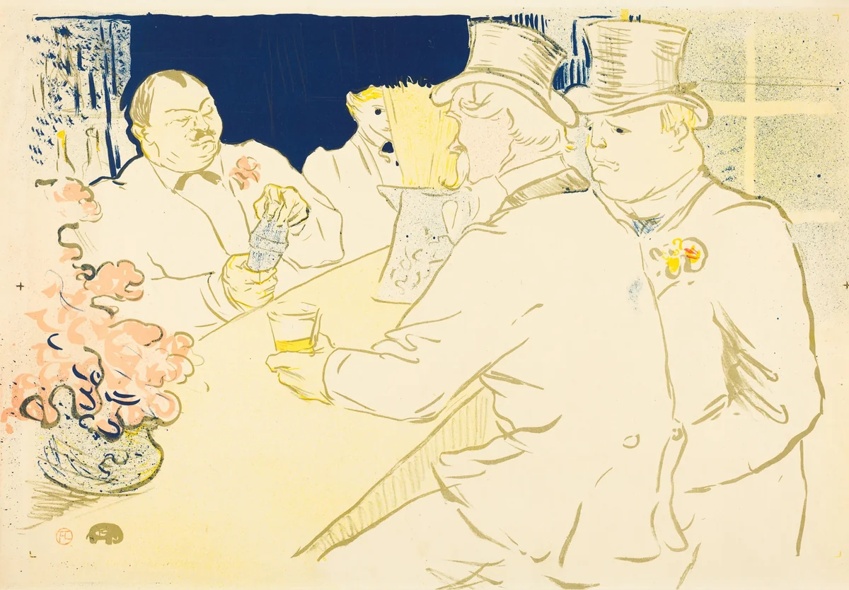 Irish and American Bar, rue Royale by Henri de Toulouse-Lautrec, print, 1896