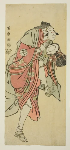 Nakamura Nakazo II in the Role of Aramaki Mimishiro Kanetora Disguised as Saiwaka by Toshusai Sharaku (東洲斎 写楽), print, 1789-1799