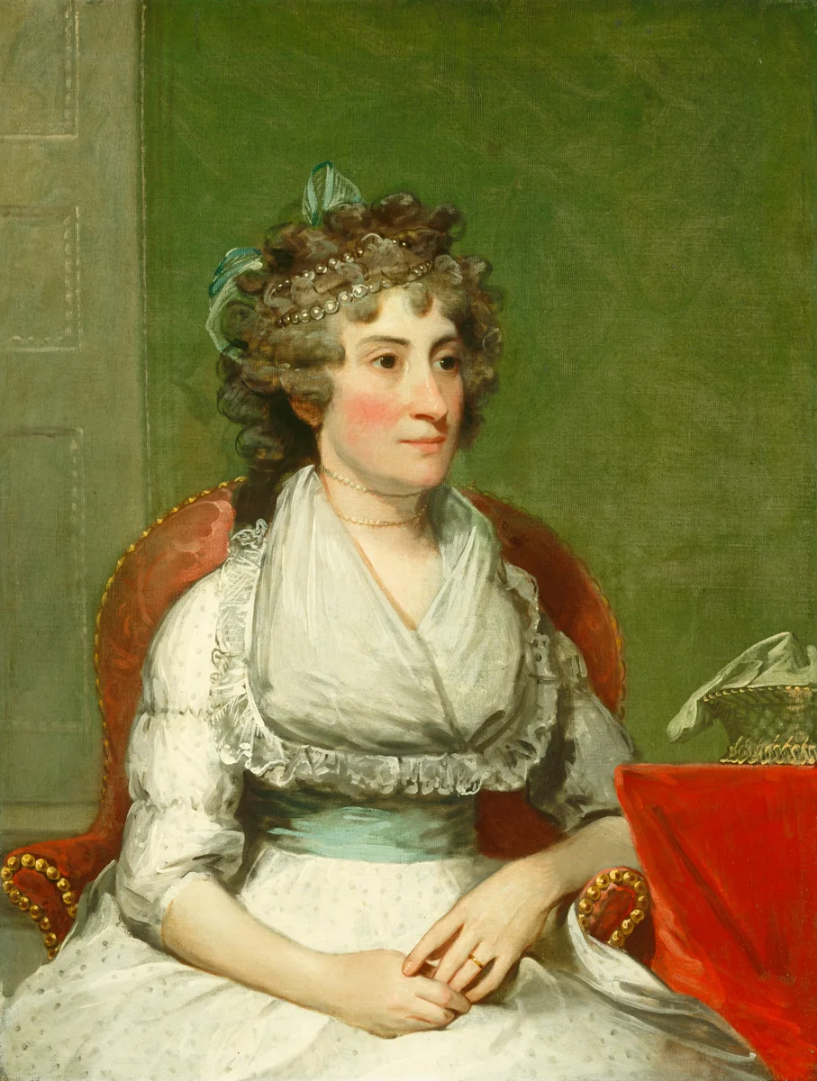 Catherine Yates Pollock (Mrs. George Pollock) by Gilbert Stuart, painting, 1793-1794