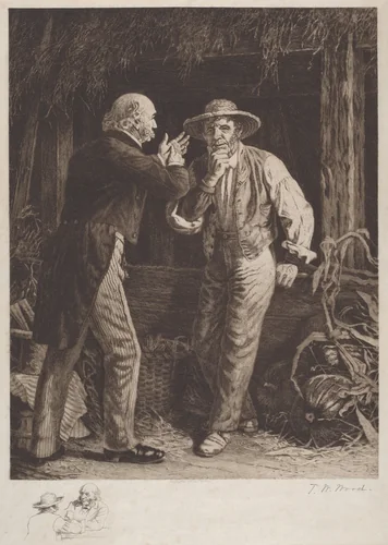 The Day Before the Election by Thomas Waterman Wood, print, 1887
