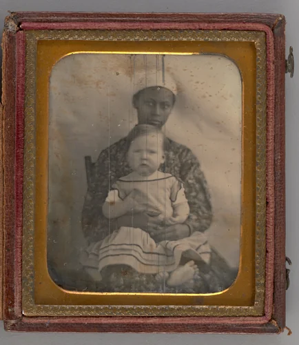 Untitled (Portrait of Woman Holding a Child) by Unknown maker, other, 1850