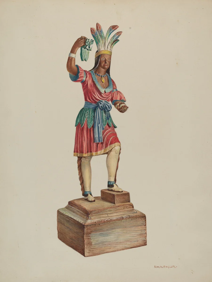 Indian by Robert W.R. Taylor, index of american design, 1939