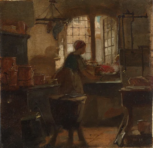 Keuken by Matthijs Maris, painting, 1859