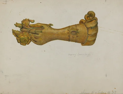 Tie-back by Harry Jennings, index of american design, 1938