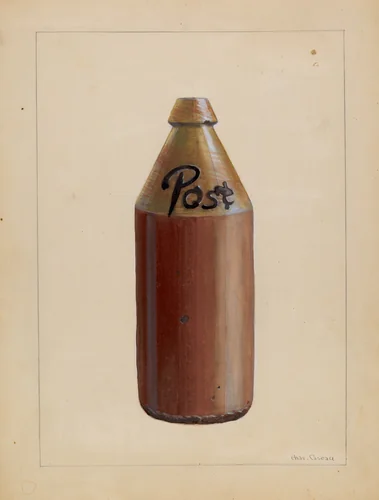Bottle, Root Beer by Charles Caseau, index of american design, 1936