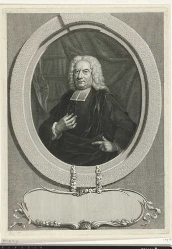 Portret van Bernard Sebastiaan Cremer by Jacob Houbraken, print, 1755-1757