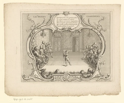 Dansende jongen by anonymous, print, 1739-1792