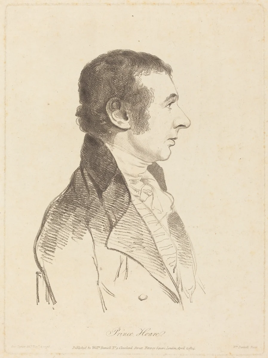 Prince Hoare by William Daniell; George Dance II, print, 1814