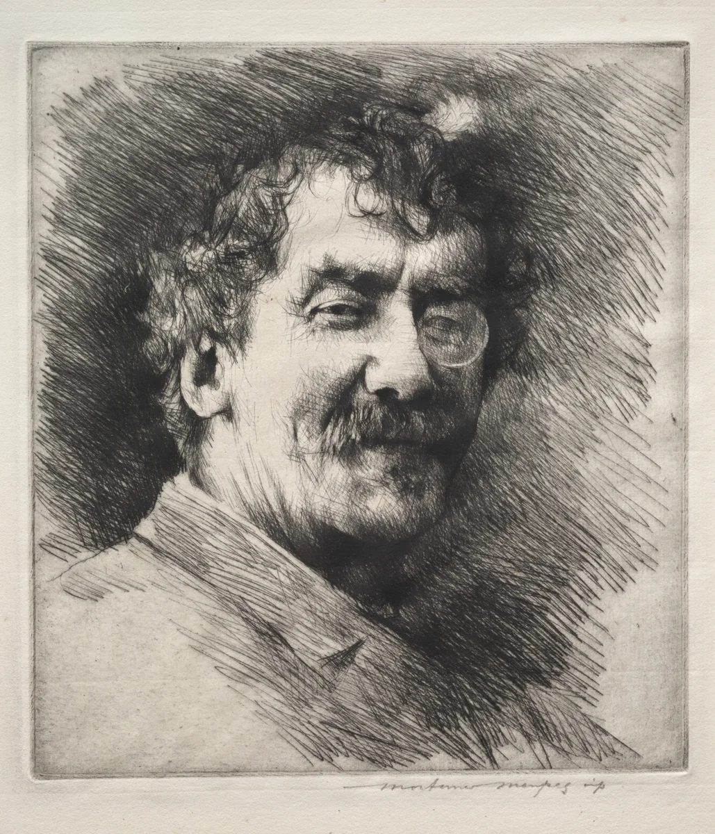James MacNeill Whistler by Mortimer Menpes, print
