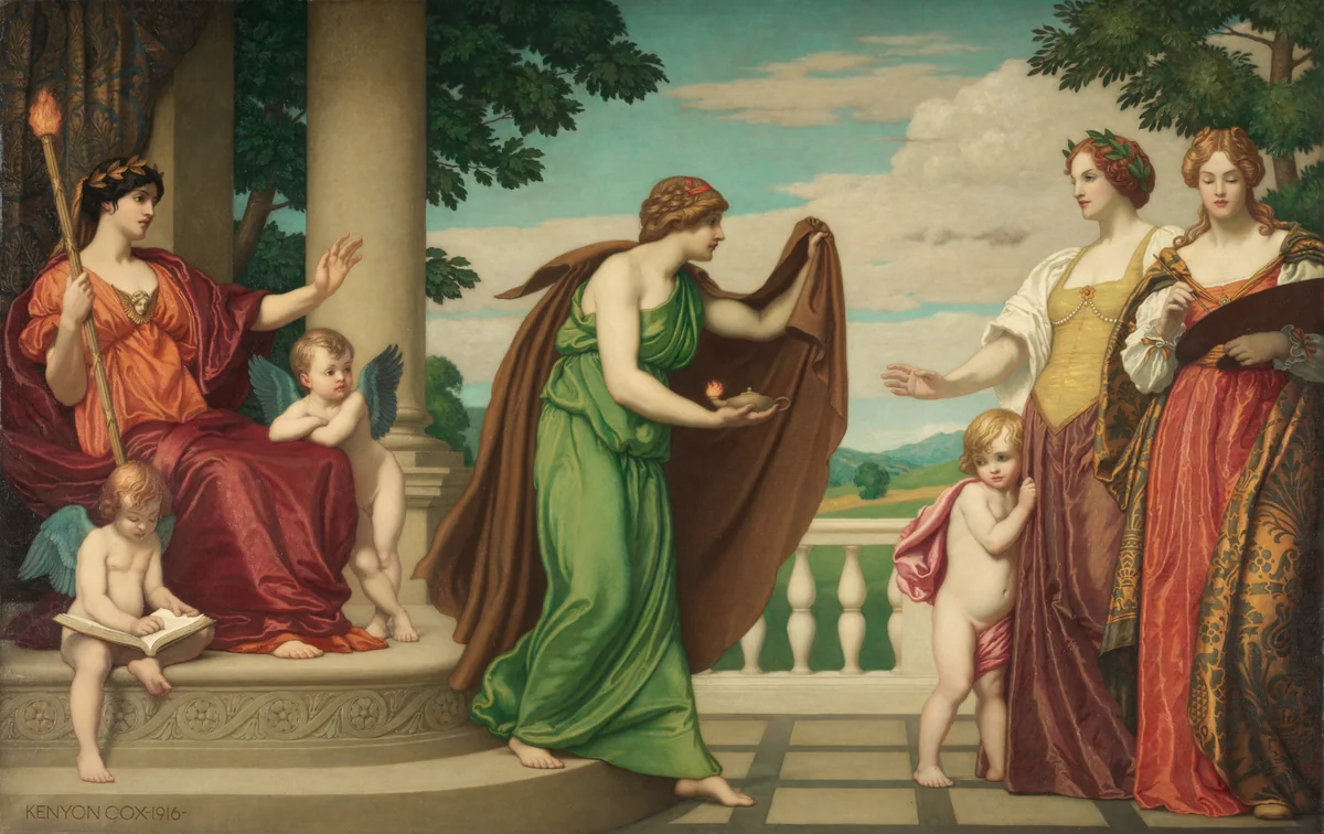 Tradition by Kenyon Cox, painting, 1916