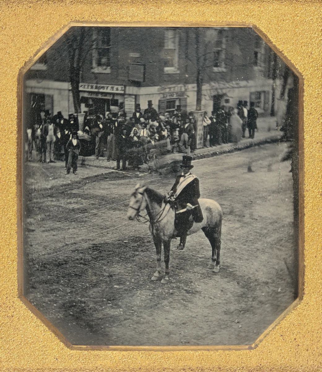 Parade Marshal, Dayton, Ohio by American 19th Century, photograph, 1846