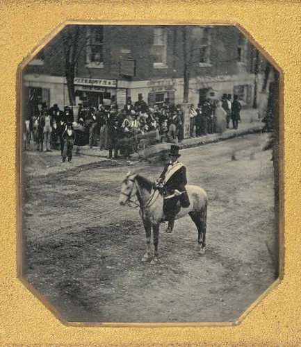 Parade Marshal, Dayton, Ohio by American 19th Century, photograph, 1846