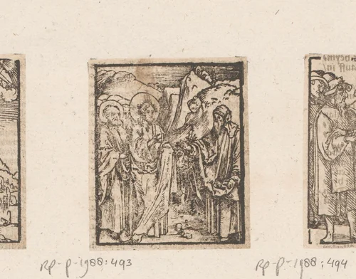Nikodemus komt naar Christus by anonymous, print, 1536