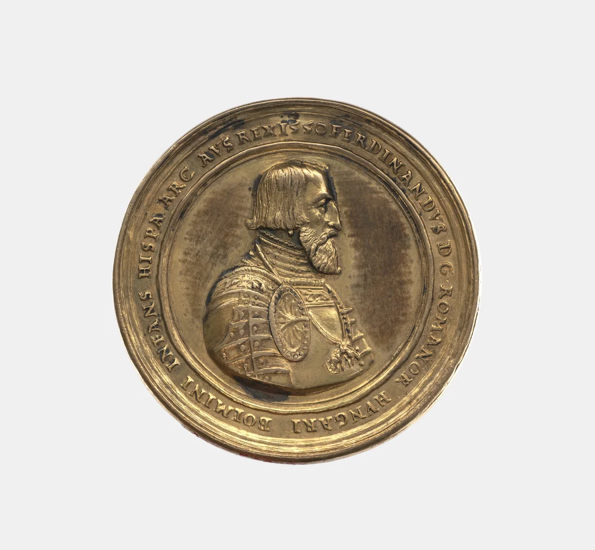 Charles V 1500-1558, Emperor 1519-56 and Ferdinand I 1503-64, King of Bohemia 1527-62 and Hungary 1527-63 Emperor 1556-64 by Nickel Milicz, metalwork, 1550