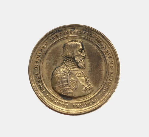 Charles V 1500-1558, Emperor 1519-56 and Ferdinand I 1503-64, King of Bohemia 1527-62 and Hungary 1527-63 Emperor 1556-64 by Nickel Milicz, metalwork, 1550