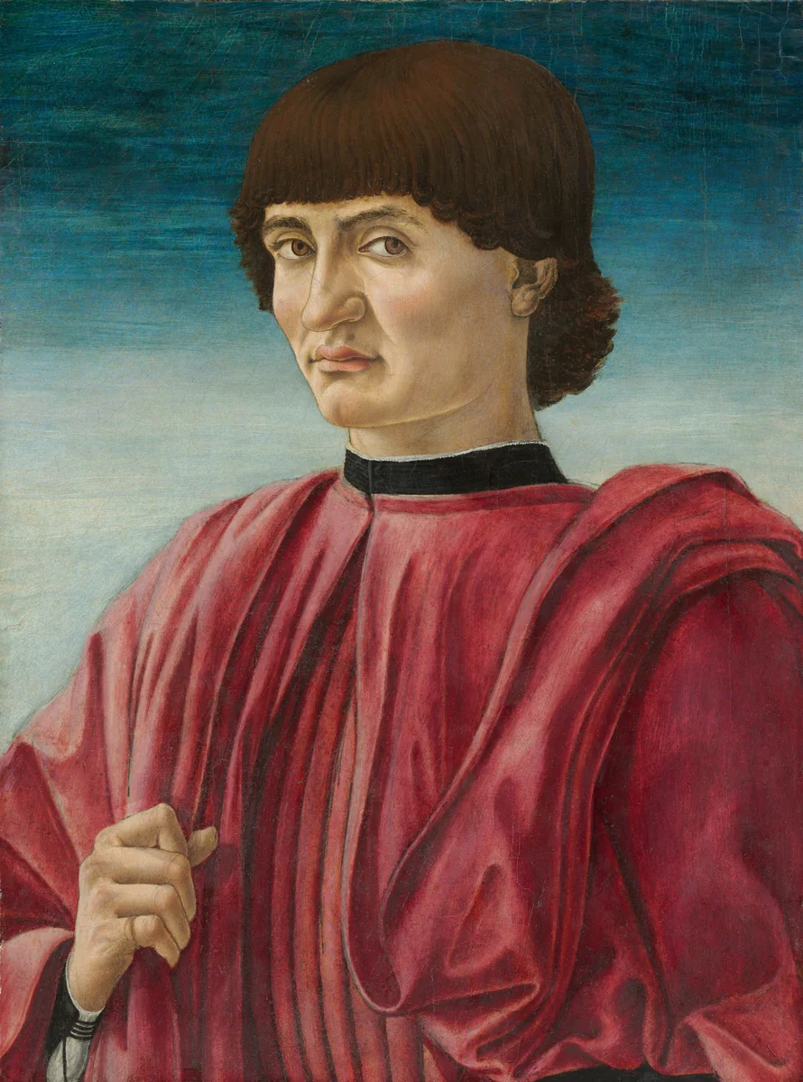 Portrait of a Man by Andrea del Castagno, painting, 1450