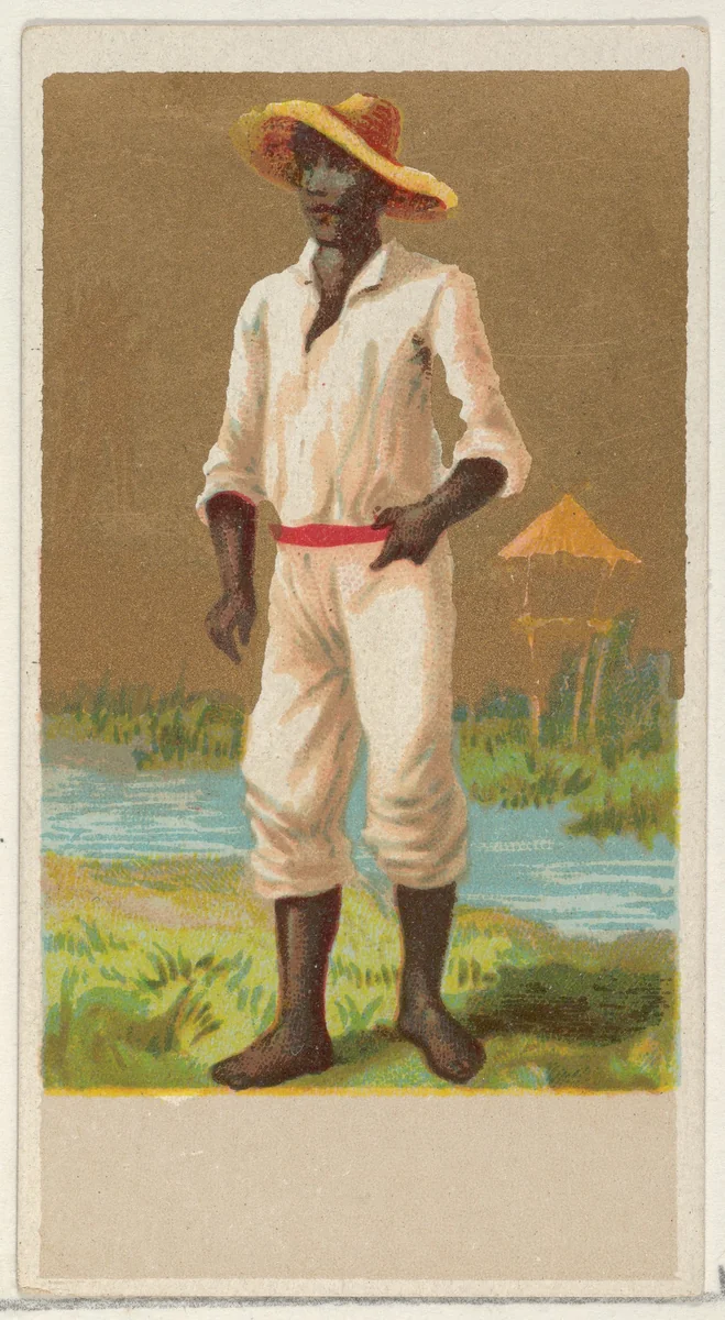 Haiti, from the Natives in Costume series (N16), Teofani Issue, for Allen & Ginter Cigarettes Brands by Allen & Ginter, print, 1886-1900