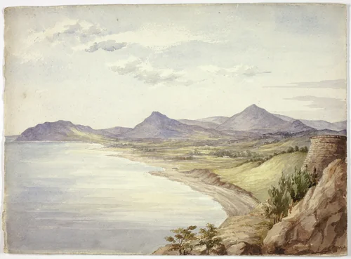 Victoria Castle and the Val of Shanganagh, Dún Laoghaire by Elizabeth Murray, painting, 1843