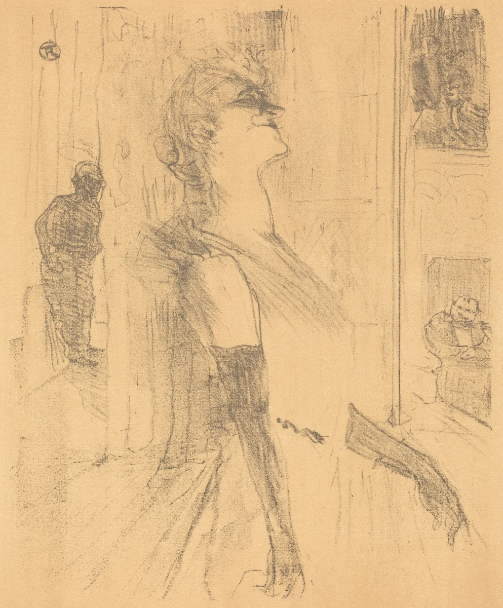 On the Stage (Sur la scène) by Henri de Toulouse-Lautrec, print, 1898