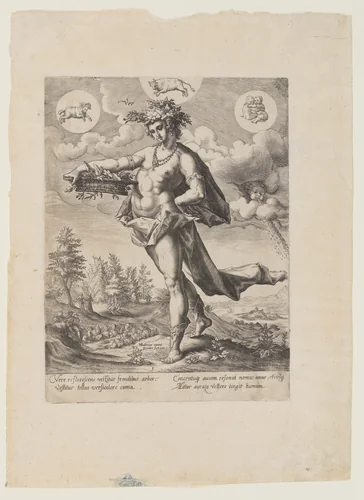 Spring, from The Four Seasons by Matthäus Greuter, print, 1589-1600
