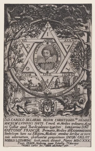 Portrait of Charles Delorme by Jacques Callot, print, 1630