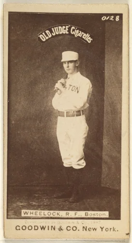 Wheelock, Right Field, Boston, from the Old Judge series (N172) for Old Judge Cigarettes by Goodwin & Company, photograph, 1887