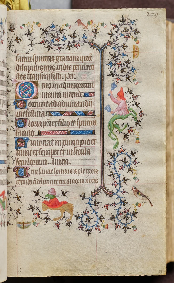 Hours of Charles the Noble, King of Navarre (1361-1425): fol. 140r, Text by Master of the Brussels Initials and Associates, book, 1400-1410