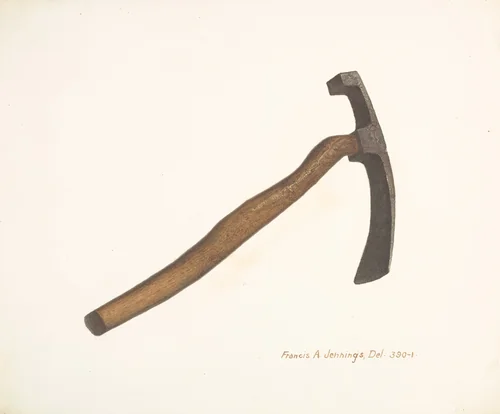 Coopers Adz by Francis Jennings, index of american design, 1935-1942