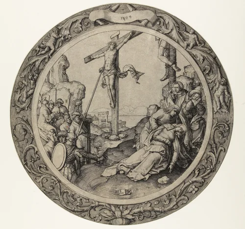 De kruisiging by Unknown, print, 1509