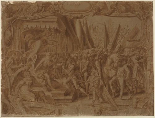 Historical Scene by None, drawing, 1550-1575