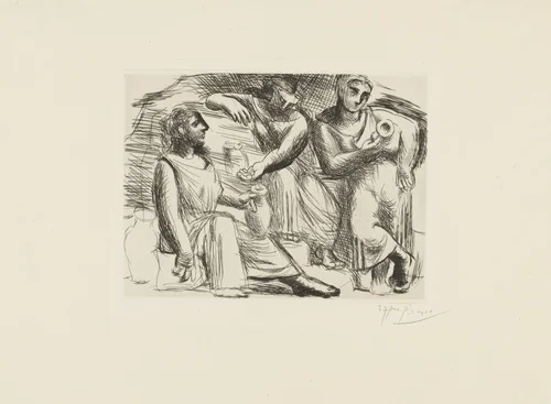 The Source (Three Women at the Fountain) (La Source [Trois femmes à la fontaine]) by Pablo Picasso, print, 1921