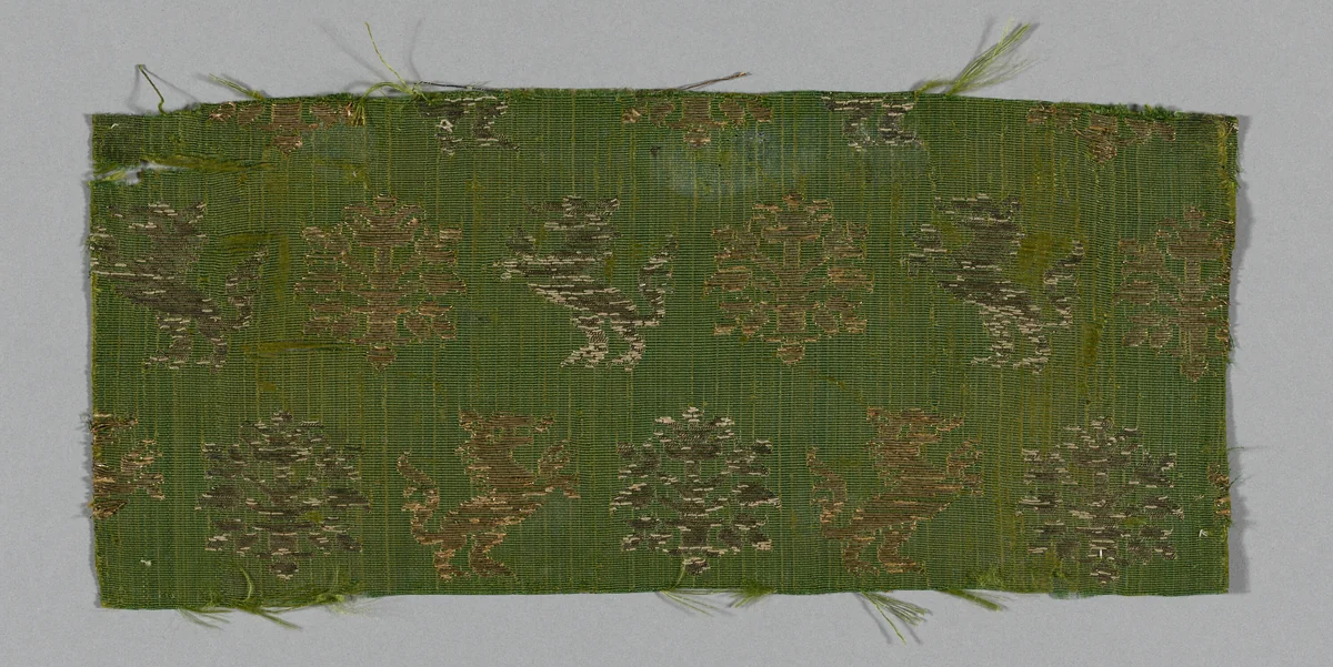 Fragment by Italy, textile, 1625-1675
