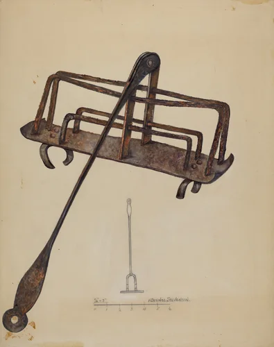 Iron Toast Rack by Florence Stevenson, index of american design, 1937
