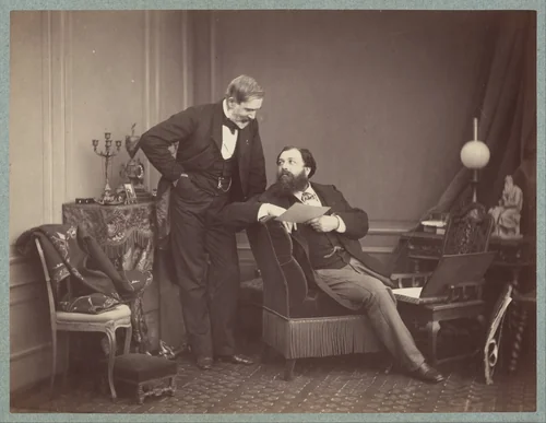 Louis Robert and Olympe Aguado by Olympe Aguado de las Marismas, photograph, 1858-1862