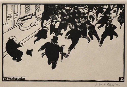 The Protest by Félix Vallotton, print, 1893