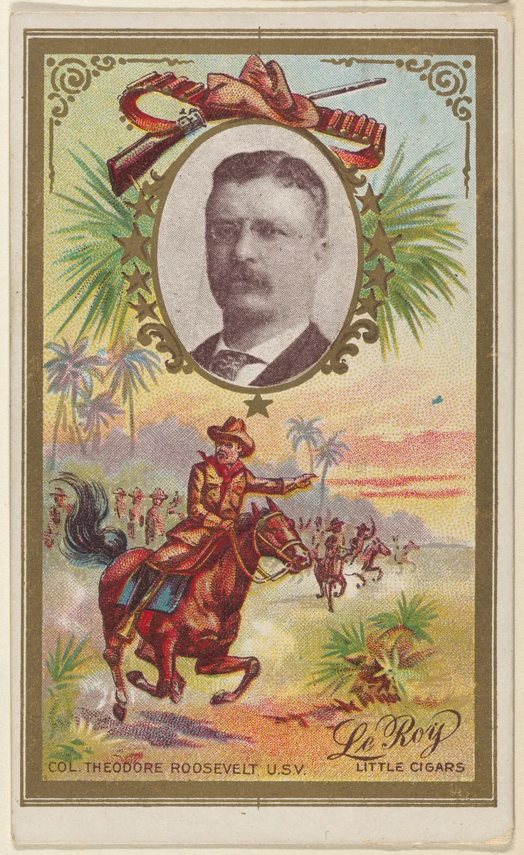 Colonel Theodore Roosevelt, U.S. Volunteers, from the "Generals" series (T63), issued by LeRoy Little Cigars by LeRoy Little Cigars, print, 1898-1901