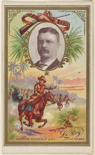Colonel Theodore Roosevelt, U.S. Volunteers, from the "Generals" series (T63), issued by LeRoy Little Cigars by LeRoy Little Cigars, print, 1898-1901