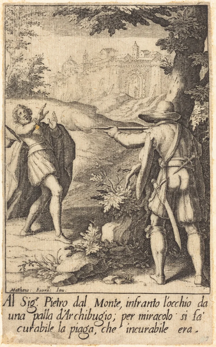 Pietro dal Monte by Jacques Callot; Matteo Rosselli, print, 1619