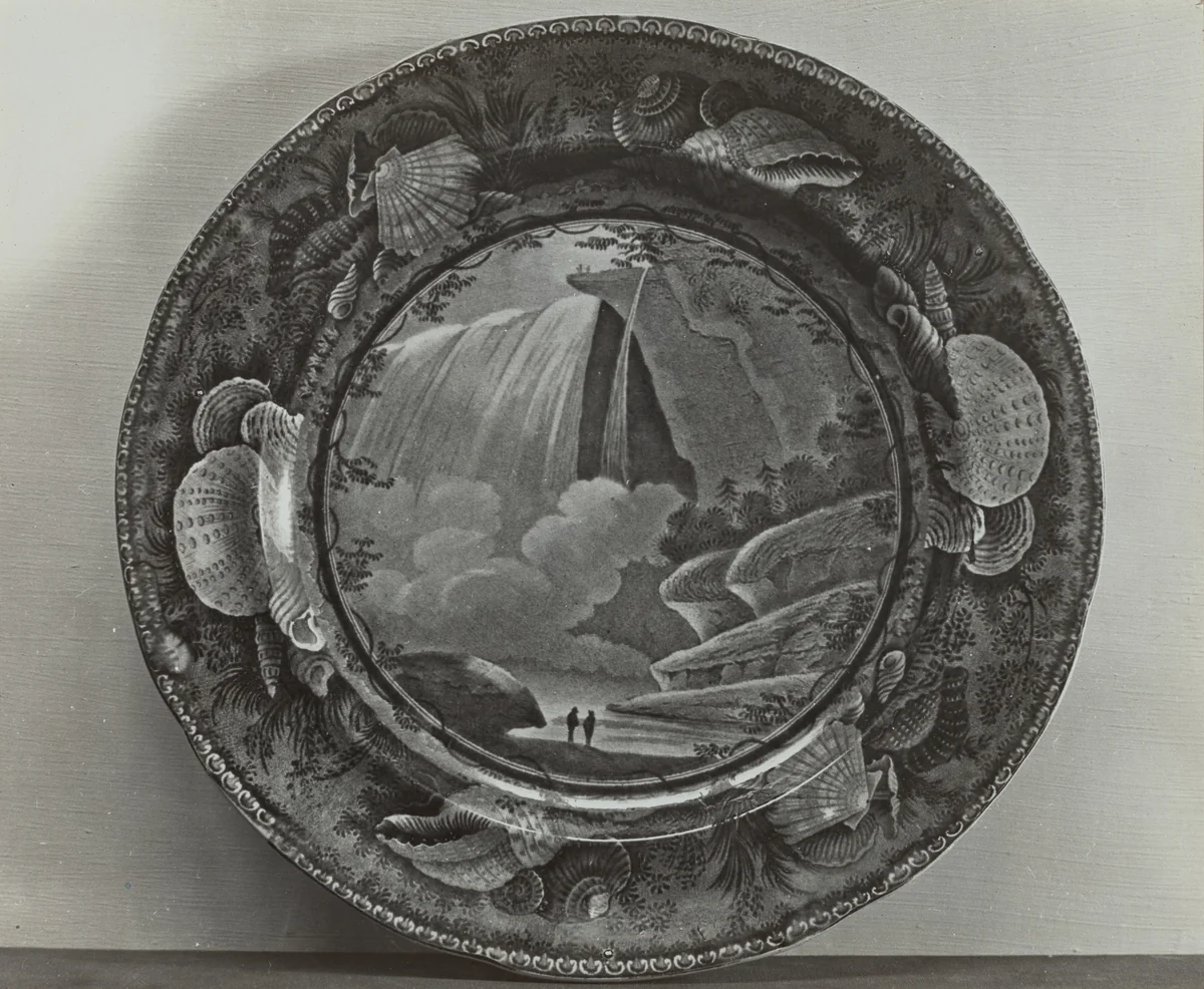 Plate - "Table Rock, Niagra" by Helmut Hiatt, index of american design, 1936