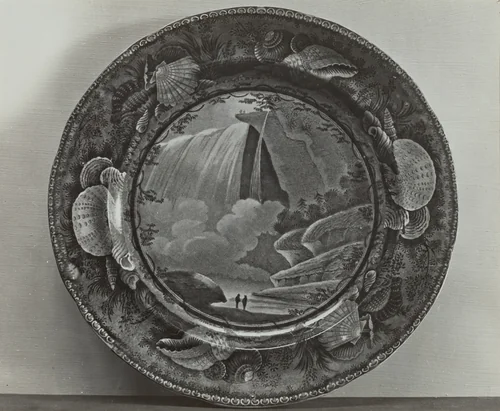 Plate - "Table Rock, Niagra" by Helmut Hiatt, index of american design, 1936