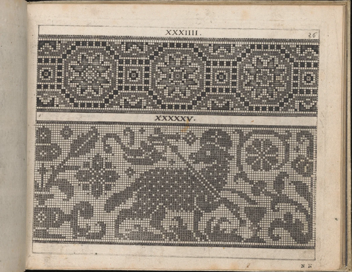 Newes Modelbuch in Kupffer (Page 35r) by Johann Sibmacher, book, 1604