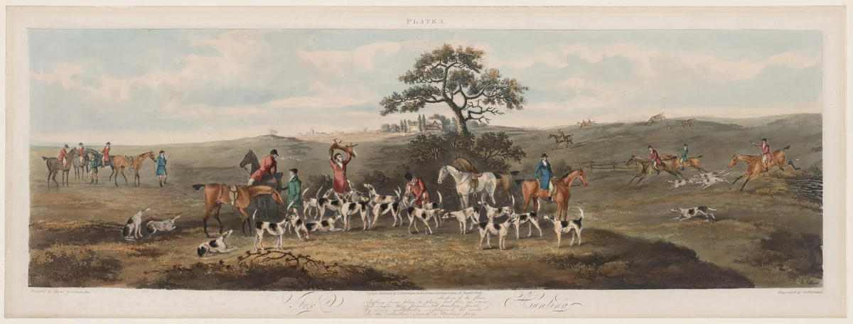 Fox Hunting, No. 3 by Thomas Sutherland, print