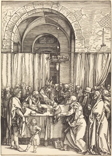 Joachim's Offering Rejected by Albrecht Dürer, print, 1504-1505