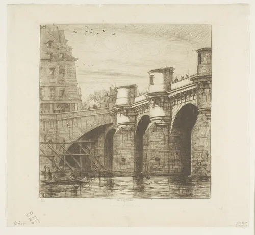 Pont-Neuf, Paris by Charles Meryon, print, 1853