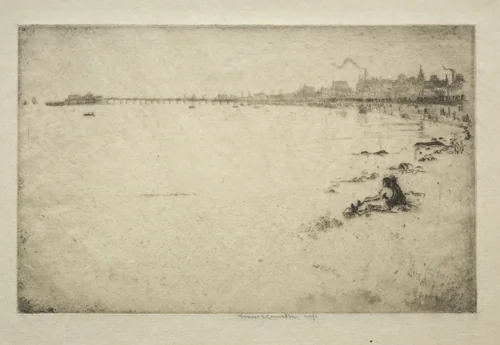 The Pier by Ernest Stephen Lumsden, print, 1909