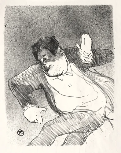 Caudieux by Henri de Toulouse-Lautrec, print, 1893
