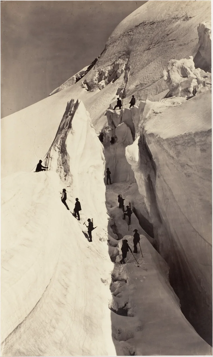 [The Ascent of Mont Blanc] by Auguste-Rosalie Bisson, photograph, 1861