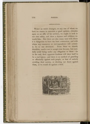 Tailpiece (page 134) from The Fables of Aesop by Thomas Bewick, illustrated book, 1818