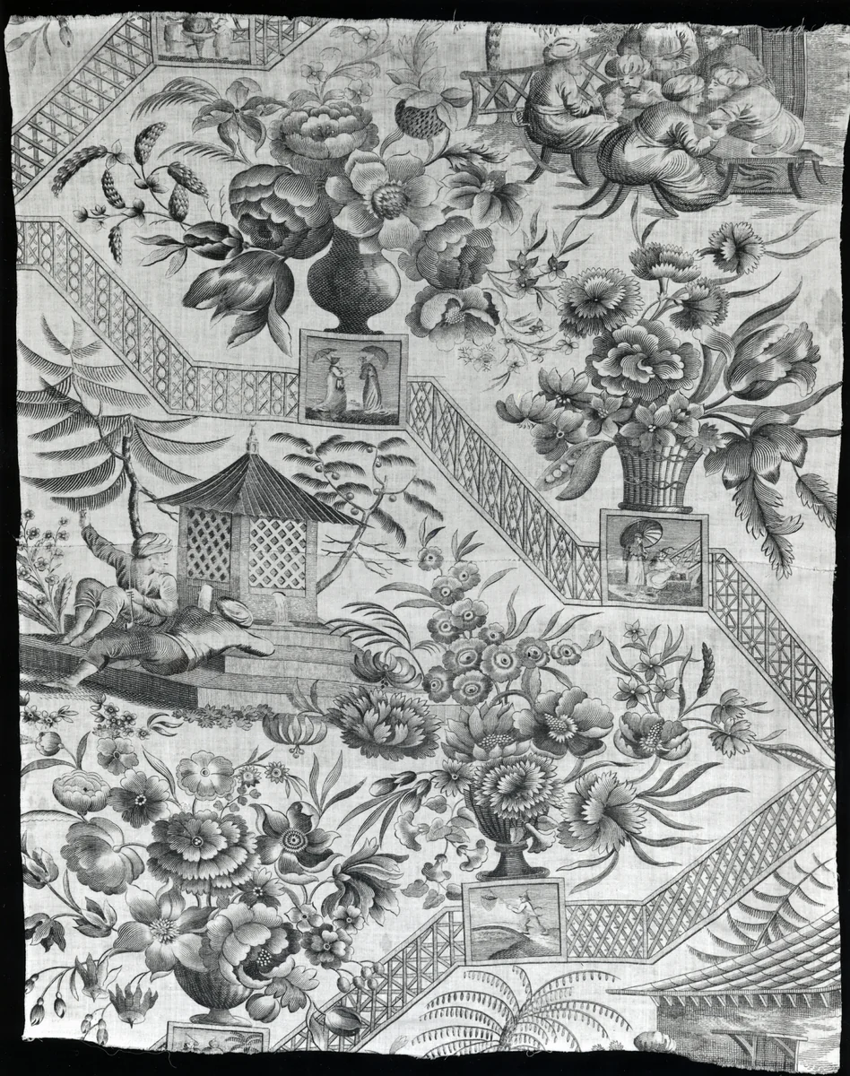 Panel (Furnishing Fabric) by England, textile, 1790-1810