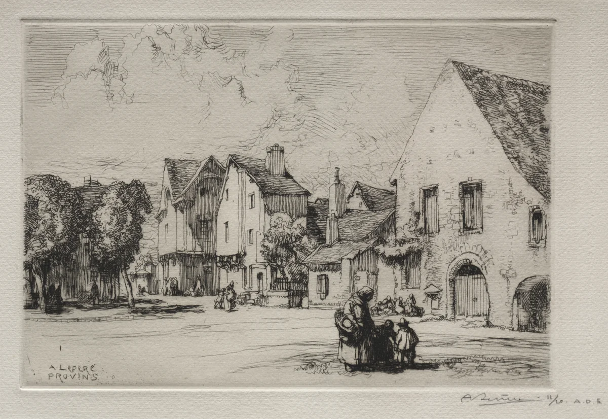 Provins by Auguste Louis Lepère, print, 1910